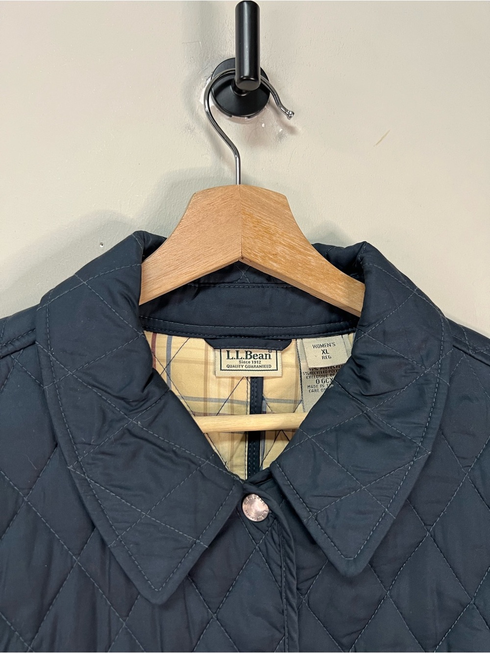 L.L. Bean Quilted Riding Jacket - Picture 3 of 7